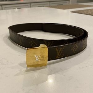 Authentic Louis Vuitton Monogram Belt